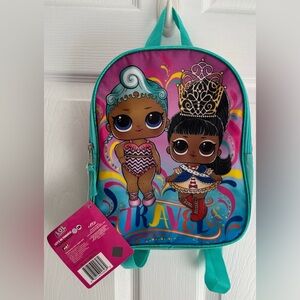 LOL Girls Backpack 11”x10” NWT